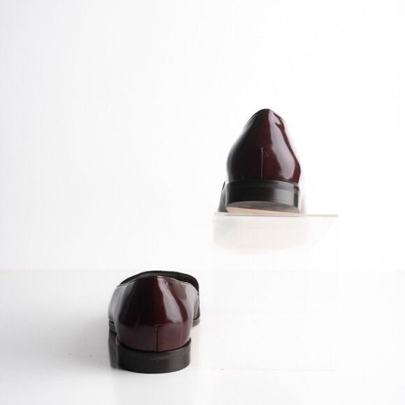 Band of Outsiders Womens Loafers Peep Toe Shoes Navy Blue US 8 EU 38.5 New - Picture 6 of 8